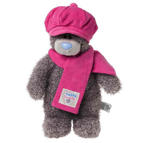 Tatty Teddy Me to You Bear Pink Cord Hat and Scarf Extra Image 1